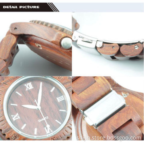 Wooden watch with red sandalwood, for couples/vogue, China manufacturer, OEM orders are welcome
